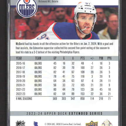 2023 Upper Deck Extended Series Connor McDavid #T-10