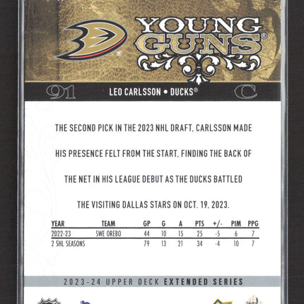 2023 Upper Deck Extended Series Young Guns Leo Carlsson #T-41