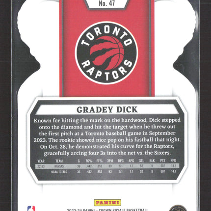 2024 Panini Crown Royale Basketball Gradey Dick #47 RC /99