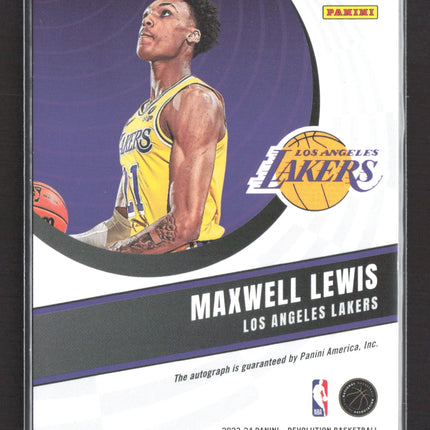 2024 Panini Revolution Basketball Maxwell Lewis #RA-MLL RC Auto