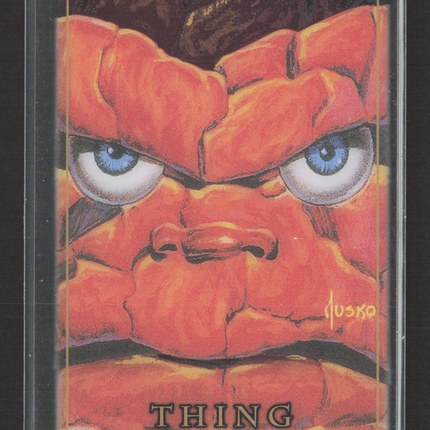 2024 SkyBox Marvel Masterpieces '92 Platinum Jusko Clear Cut #91