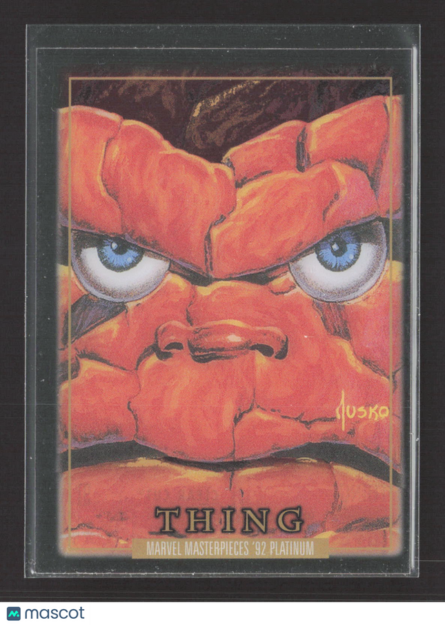 2024 SkyBox Marvel Masterpieces '92 Platinum Jusko Clear Cut #91