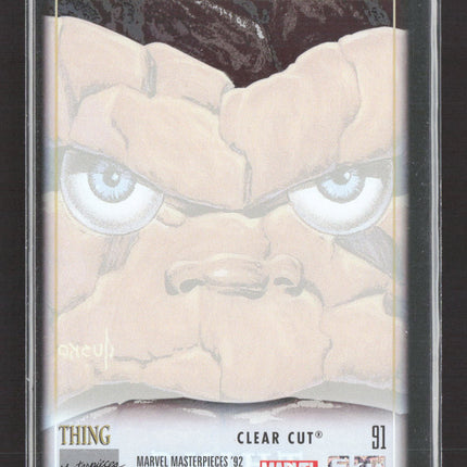 2024 SkyBox Marvel Masterpieces '92 Platinum Jusko Clear Cut #91