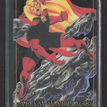 2024 SkyBox Marvel Masterpieces '92 Platinum Adam Warlock Clear Cut #10