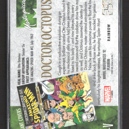 2024 SkyBox Marvel Masterpieces '92 Platinum Variant Covers #25-V Hobgoblin