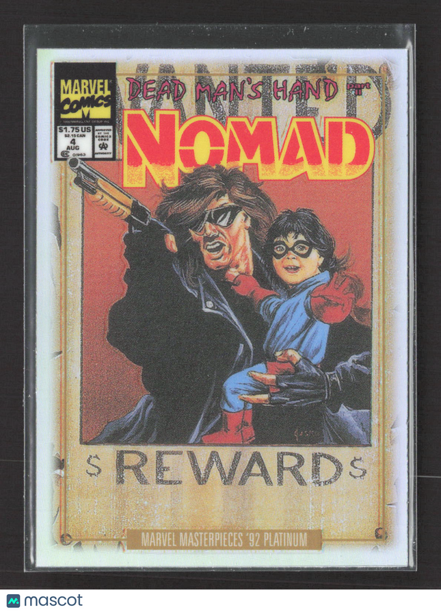 2024 Upper Deck Marvel Masterpieces '92 Platinum Variant Covers #70-V Nomad