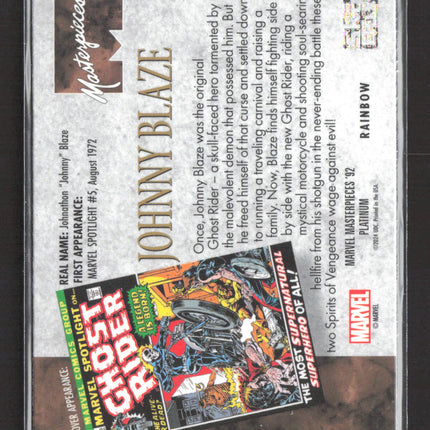 2024 Upper Deck Marvel Masterpieces '92 Platinum Johnny Blaze #2