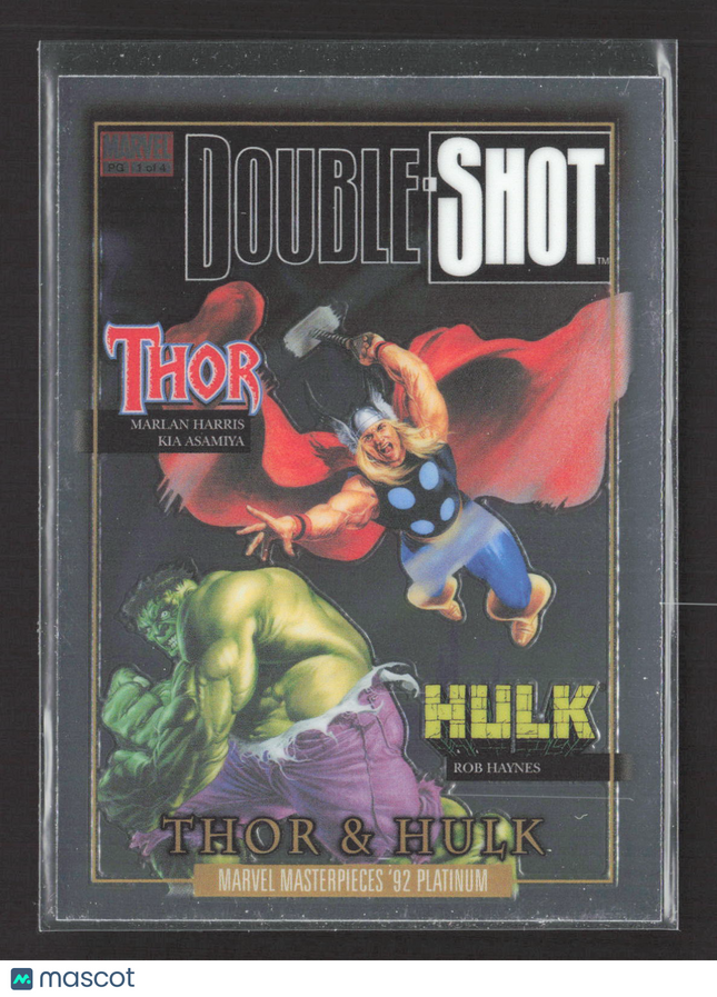 2024 Marvel Masterpieces '92 Platinum Thor & Hulk Fantastic Covers #FC-10