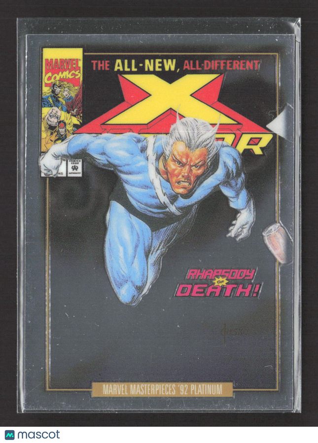 2024 Marvel Masterpieces '92 Platinum Variant Covers #71-V Quicksilver