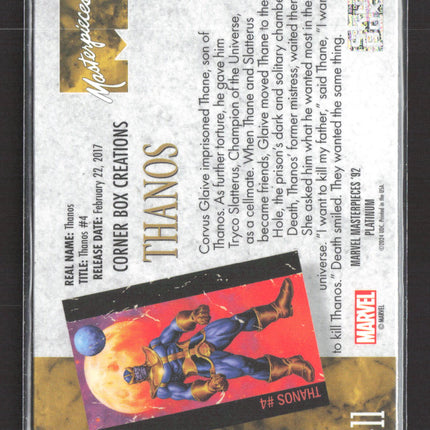 2024 Upper Deck Marvel Masterpieces '92 Platinum Corner Box Creations #CB-11