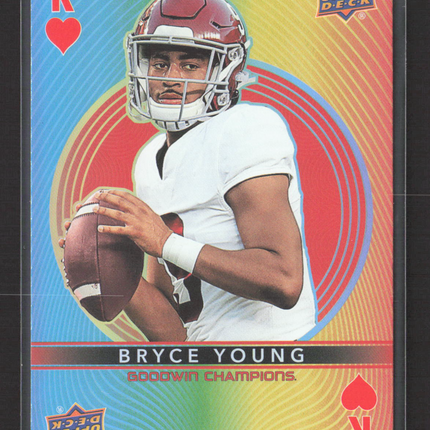 2022 Upper Deck Goodwin Champions Bryce Young Playing Cards Heart King