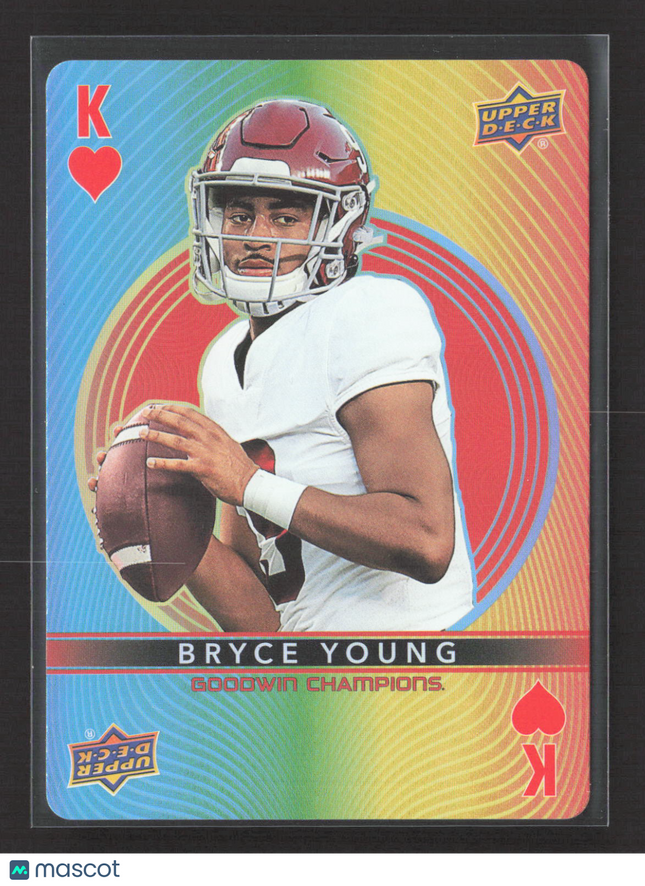 2022 Upper Deck Goodwin Champions Bryce Young Playing Cards Heart King