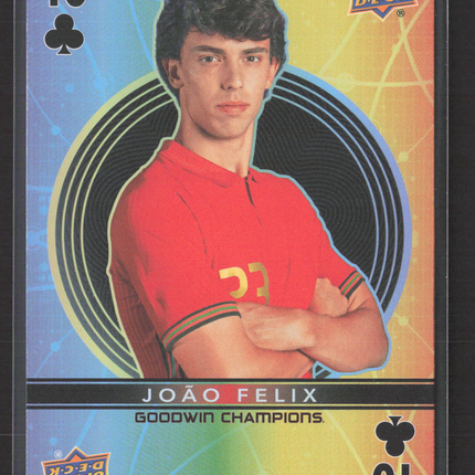 2022 Upper Deck Goodwin Champions Joao Felix #10 of Clubs Playing Cards
