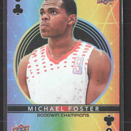 2022 Upper Deck Goodwin Champions Michael Foster #8 8 of Clubs Playing Card