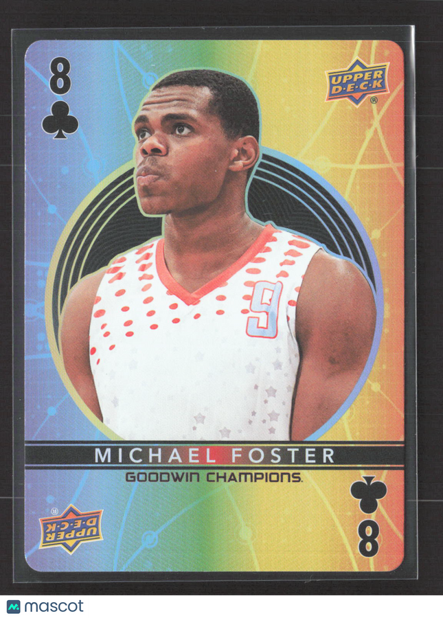 2022 Upper Deck Goodwin Champions Michael Foster #8 8 of Clubs Playing Card