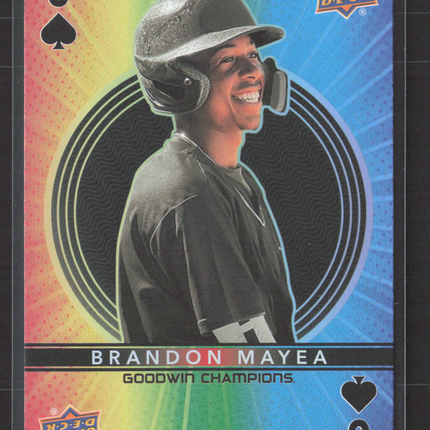 2022 Upper Deck Goodwin Champions Brandon Mayea #6 Playing Cards