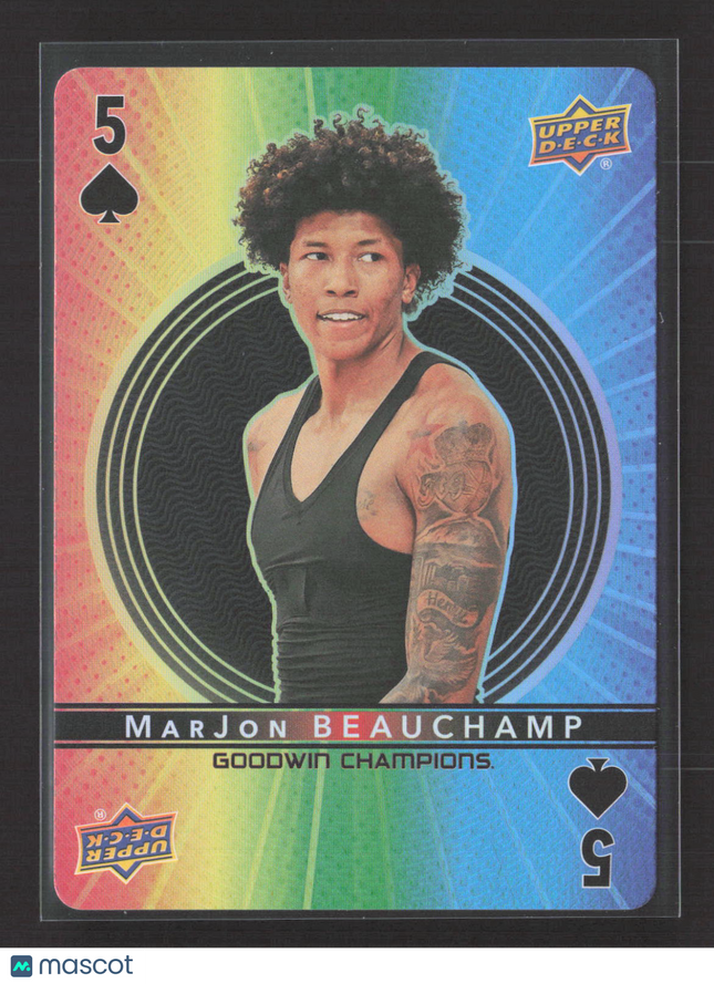2022 Upper Deck Goodwin Champions MarJon Beauchamp #5 Playing Cards