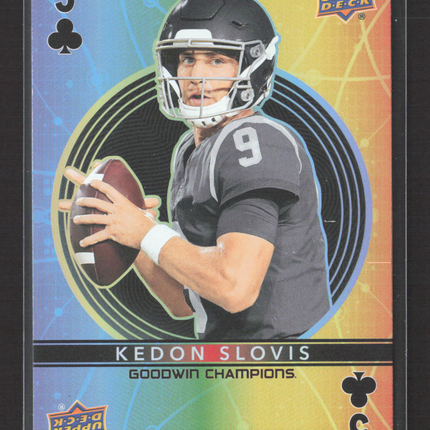 2022 Upper Deck Goodwin Champions Kedon Slovis #5 Playing Cards
