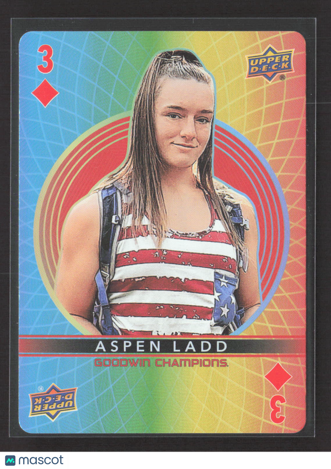 2022 Upper Deck Goodwin Champions Aspen Ladd #3 Playing Cards