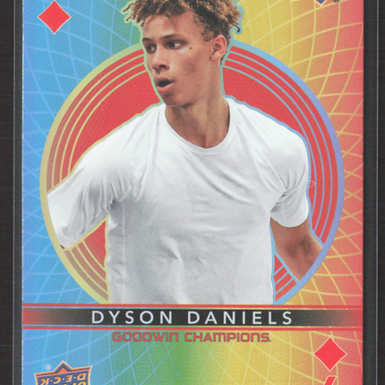 2022 Upper Deck Goodwin Champions Dyson Daniels #9 Playing Cards