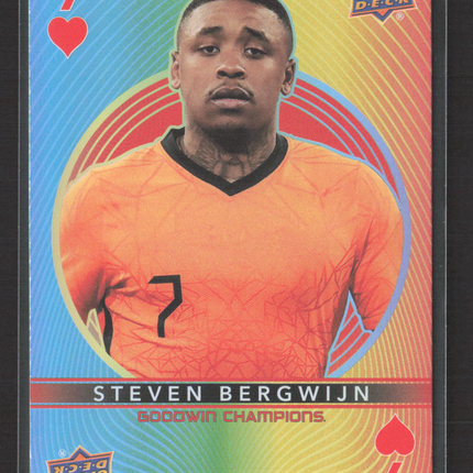 2022 Upper Deck Goodwin Champions Steven Bergwijn #9 Playing Cards