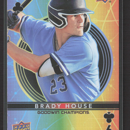 2022 Upper Deck Goodwin Champions Brady House #9 of Clubs Playing Cards