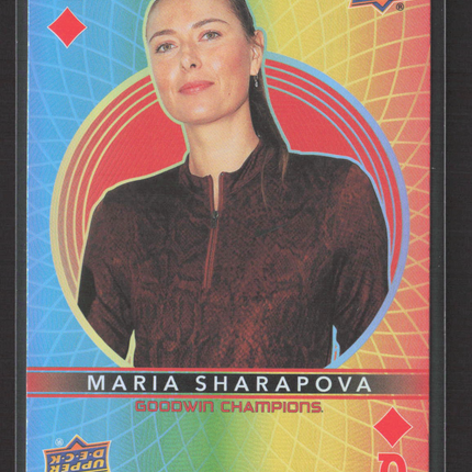2022 UD Goodwin Champions Maria Sharapova #Queen of Diamonds Playing Cards