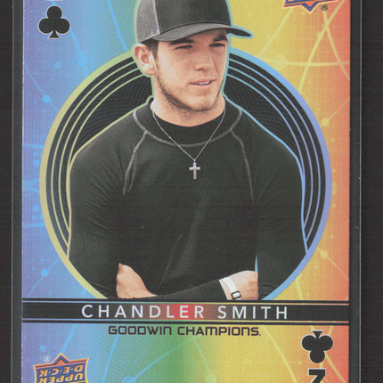2022 Upper Deck Goodwin Champions Chandler Smith #2 of Clubs Playing Card