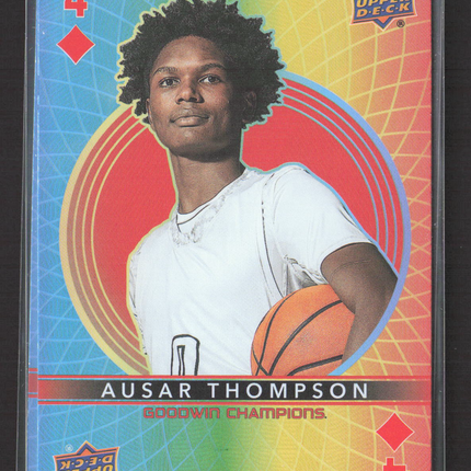 2022 Upper Deck Goodwin Champions Ausar Thompson #4 of Diamonds Playing Cards