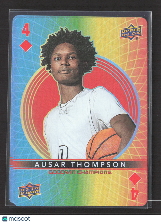 2022 Upper Deck Goodwin Champions Ausar Thompson #4 of Diamonds Playing Cards