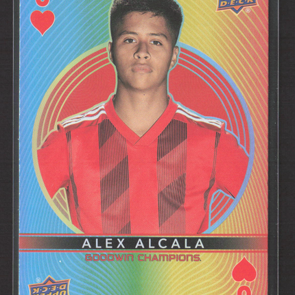 2022 Upper Deck Goodwin Champions Alex Alcala #6 Playing Cards 6 of Hearts