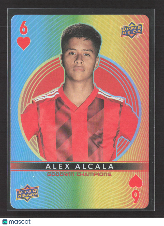 2022 Upper Deck Goodwin Champions Alex Alcala #6 Playing Cards 6 of Hearts