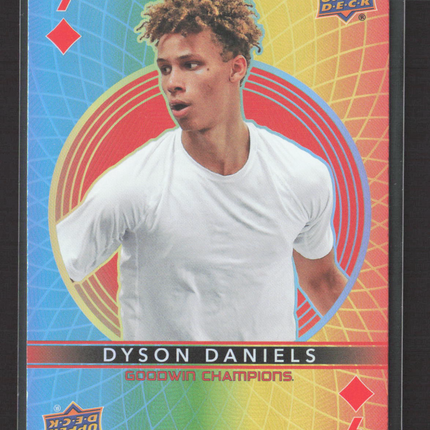 2022 Upper Deck Goodwin Champions Dyson Daniels #9 Playing Cards