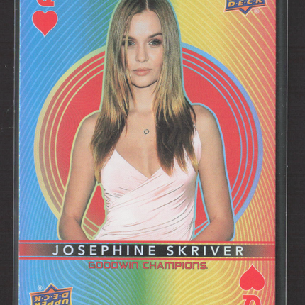 2022 Upper Deck Goodwin Champions Playing Card Design #Q Josephine Skriver