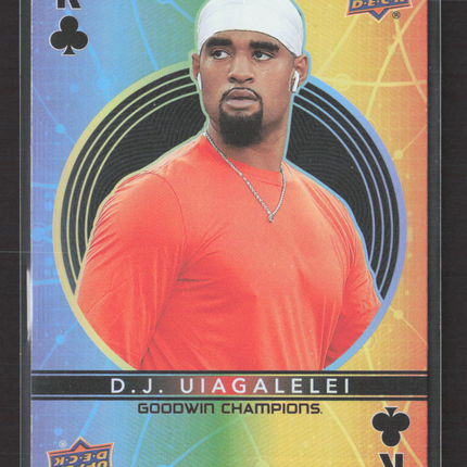 2022 Upper Deck Goodwin Champions D.J. Uiagalelei #K Playing Cards