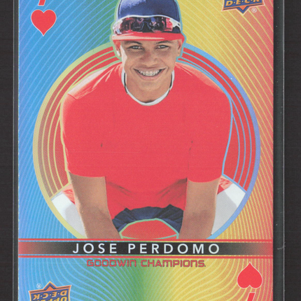 2022 Upper Deck Goodwin Champions Jose Perdomo #7 Playing Cards