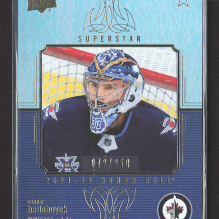 2021 Upper Deck Series 1 Honor Roll Connor Hellebuyck #HR-13 /250