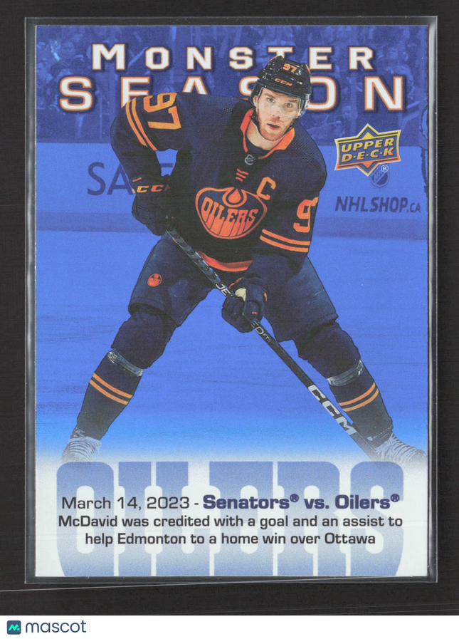2024 Upper Deck Series 2 Monster Season Connor McDavid #MS-68