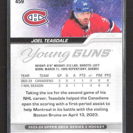 2024 Upper Deck Series 2 Young Guns Joel Teasdale #459