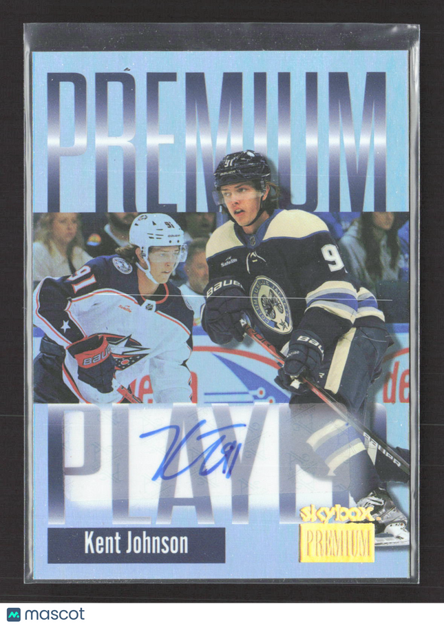 2024 SkyBox Metal Universe Premium Player Kent Johnson #13 of 40 PP 17/25 Auto
