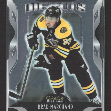 2022 O-Pee-Chee Platinum Platinum Die Cuts Brad Marchand #DC-12