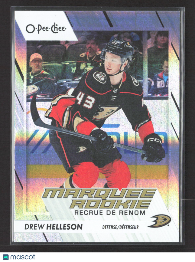 2024 O-Pee-Chee Marquee Rookie Drew Helleson #579 Rainbow Foil 040/350