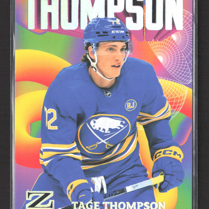 2024 SkyBox Metal Universe Hockey Z-Force Rave Tage Thompson #25 OF 50 124/399