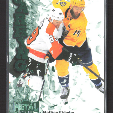 2023 SkyBox Metal Universe Jarring Mattias Ekholm #JR-6