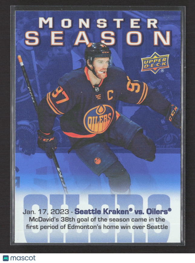 2024 Upper Deck Series 2 Monster Season Connor McDavid #MS-46