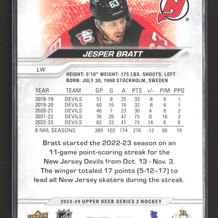 2024 Upper Deck Series 2 Jesper Bratt #359