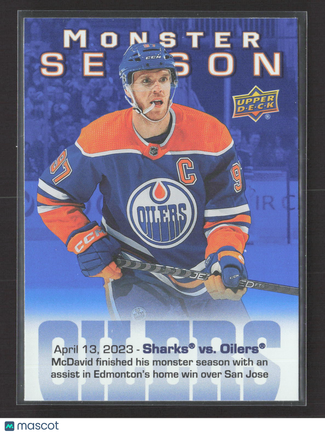 2024 Upper Deck Series 2 Monster Season Connor McDavid #MS-82