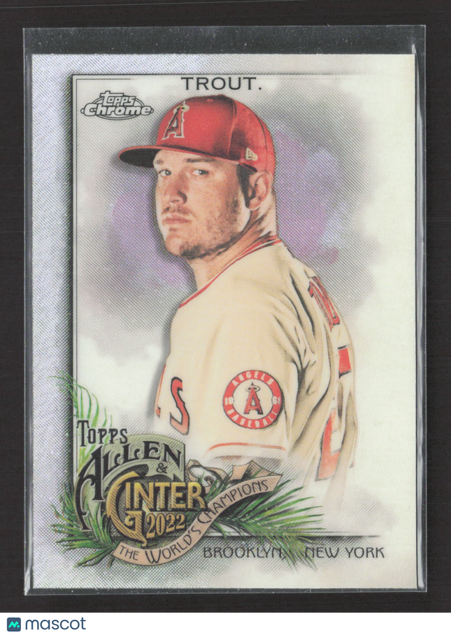 2022 Topps Allen & Ginter Chrome Mike Trout #35 Refractor