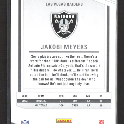 2024 Panini Donruss Elite Football Jakobi Meyers #14 25/25 Black