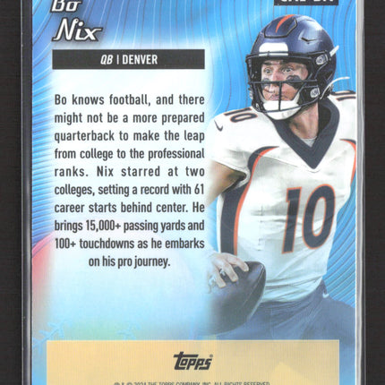 2024 Topps Chrome All-Etch Bo Nix #CAE-BN RC